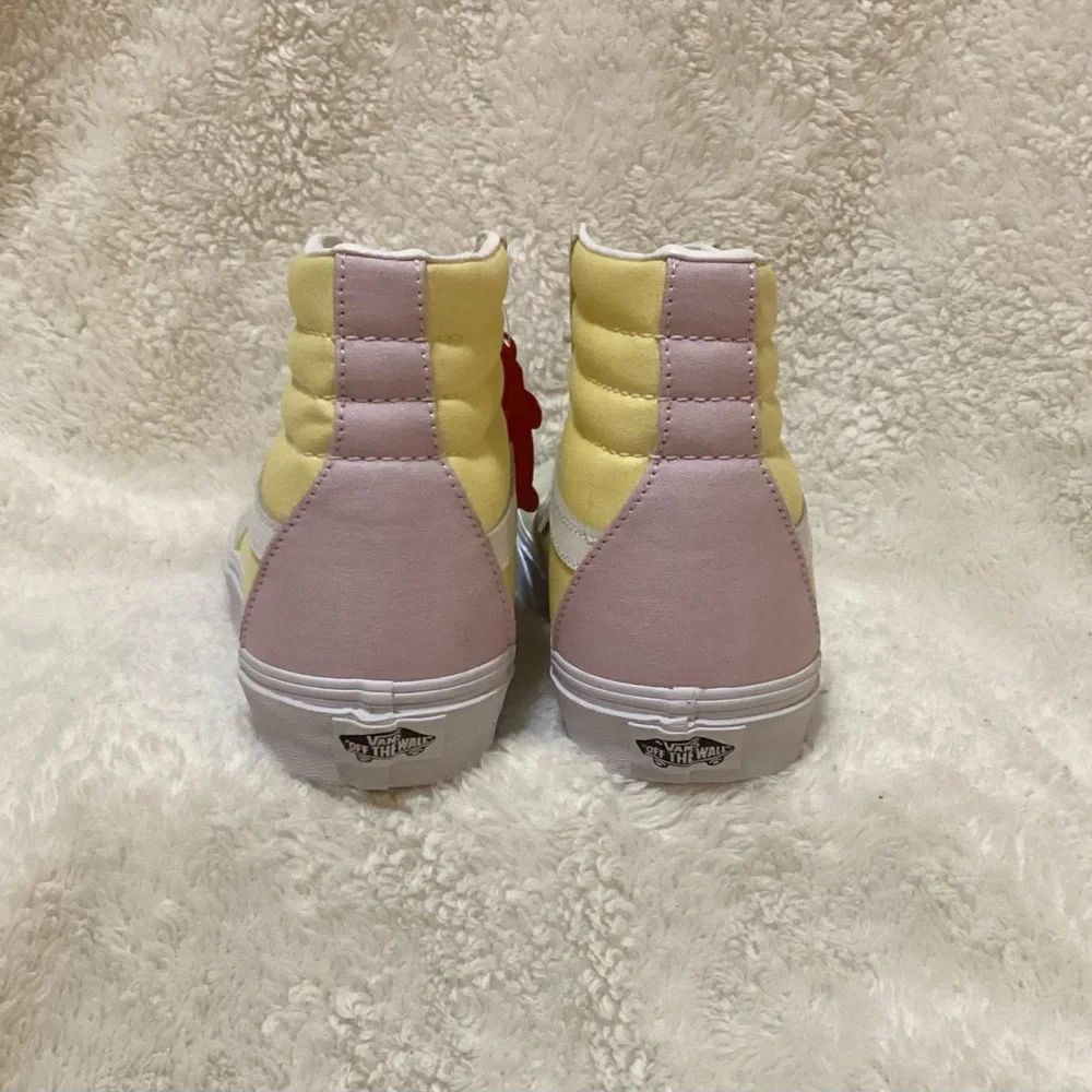Women’s NIB pastel color-blocked VANS SK8 Hi-top sneakers/ size 9.5 - Picture 4 of 5